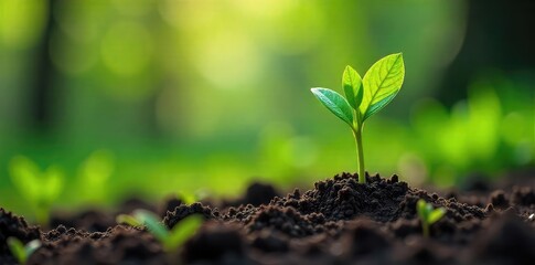 Vibrant green spiraling spring shoots emerge from the earth, unfurling in a breathtaking display of new life and growth, symbolizing renewal and the power of nature , blossom, evolution, flower