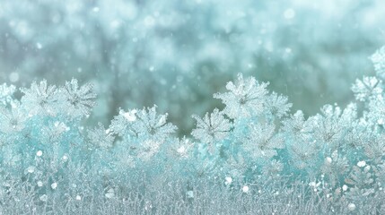 Glittering snowy frosty abstract background with icy sparkle and glow.