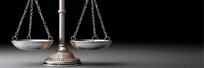 The Symbol of Justice Beautifully Designed Scales Representing Balance and Fairness in Law