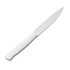 White plastic dinner knife