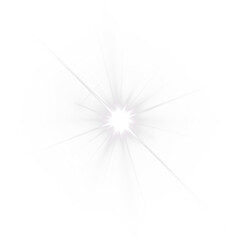 Obraz premium Bright white PNG overlay with radiant starburst effect, creating a luminous background for design projects, enhancing visual appeal and adding depth to compositions
