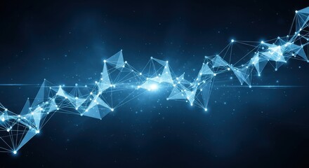 Abstract representation of digital connectivity and data flow in a futuristic environment