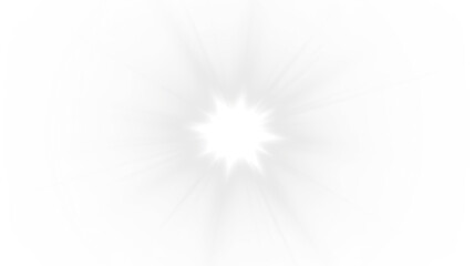 Bright white light burst overlay with soft edges, creating a dreamy atmosphere for creative projects, enhancing visual storytelling and design elements