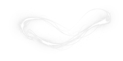 Ethereal white PNG overlay with flowing light trails and soft textures, creating a dreamy...