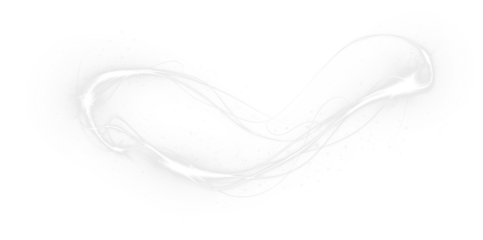Ethereal white PNG overlay with flowing light trails and soft textures, creating a dreamy atmosphere for artistic and creative design projects with copy space