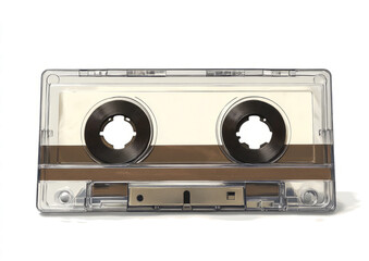 Obraz premium transparent cassette tape on a transparent background