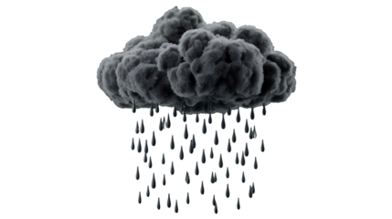 The Moody Black Cloud: A Gloomy Downpour