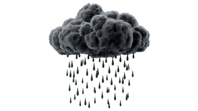 The Moody Black Cloud: A Gloomy Downpour