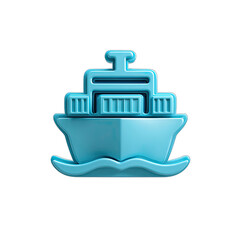 Light-blue stylized ferry icon