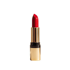 Obraz premium Red lipstick in gold-toned casing