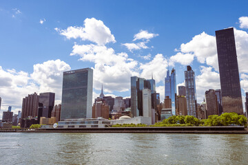 New York City Midtown Skyline from Water 