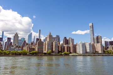 Cityscape of New York City Skyline