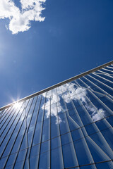 Modern Architectural Reflections on a Sunny Day