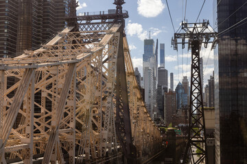 Cityscape with Bridge and Skyscrapers