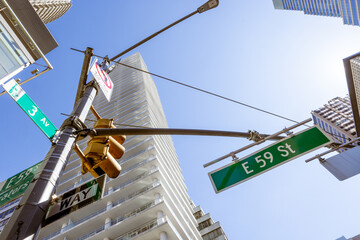 Urban Intersection with Skyscrapers 