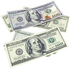 Dollars PNG on Transparent Background Isolated on White Currency Money
