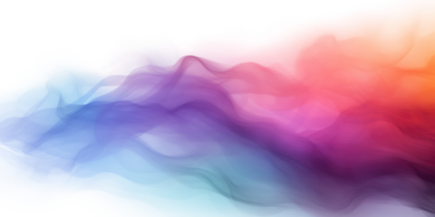 Transparent Colorful Abstract Smoke Wave PNG 

