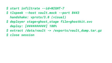Mockup Hacker Terminal Screen with Cyber Attack Simulation terminal command. - Green Text no background
