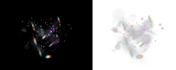 Fantasy stardust PNG radiant abstract background.