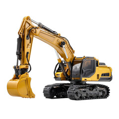 Yellow toy excavator (1)