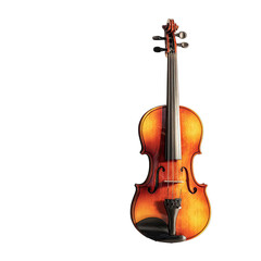 Violin, warm amber hue,  dark background