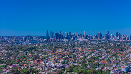 Panorama Drone Aerial view of Summer Hill Lewisham Ashfield of Suburban federation residential...