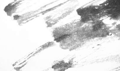 Fototapeta premium Ink wash texture. Abstract black ink. Watercolor illustration