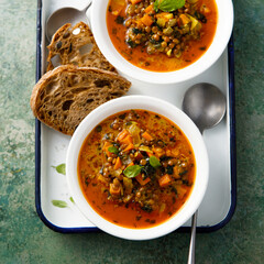 Homemade sweet potato soup