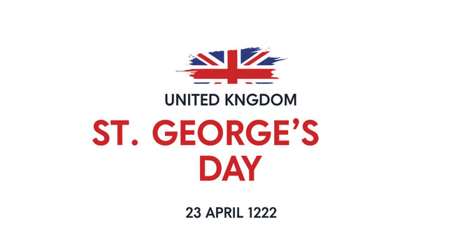 St Georges Day Celebration in United Kingdom Commemoration.
