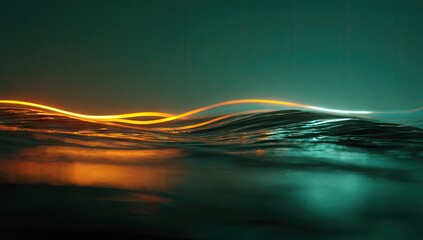 Abstract Flowing Light Patterns.