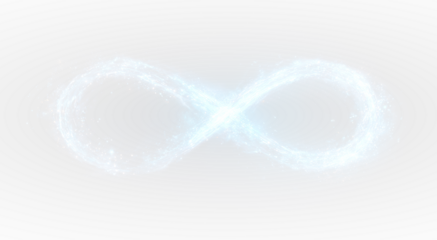 Abstract symbol of infinity loop design.
