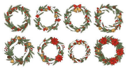 Festive Christmas scene with ornaments, candy cane, and snow on a wooden surface.