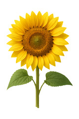 Obraz premium Sunflower flower isolated on transparent background copy
