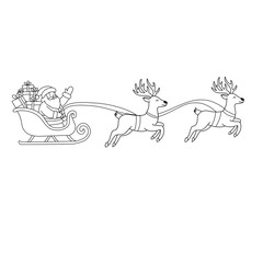 christmas card with deer