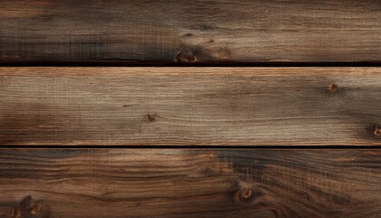 Obraz premium Aged Hardwood Flooring Planks Create a Rustic Backdrop with Rich Walnut Grain and Texture Details