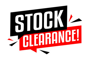 Stock clearance