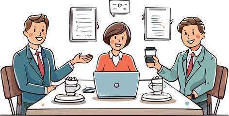 Playful Business Doodle Icons Set – Fun Hand-Drawn Office Illustrations for Workplace and Startup Themes
A cheerful doodle-style vector set featuring business and office scenes. Perfect for workplace 