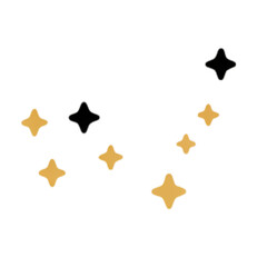 3d golden star