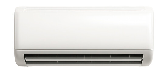 Wall-mounted split AC for homes, with a sleek white design and compact indoor unit.