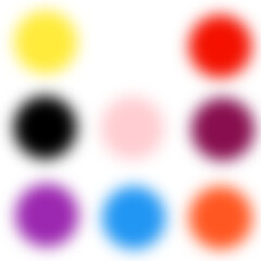 Set of Colorful Glowing Circles – Vibrant Round Icons for UI, Buttons, Badges & Graphic Design