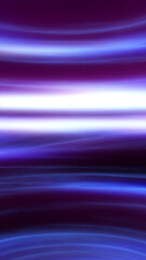Horizontal glowing purple and blue light waves creating smooth futuristic motion background