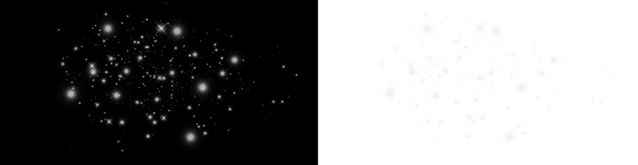 Magical stardust PNG glowing abstract background with shiny sparkle and festive light effect.