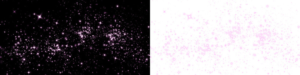 rosy shimmer on dark surface, pink glitter gently cascades on