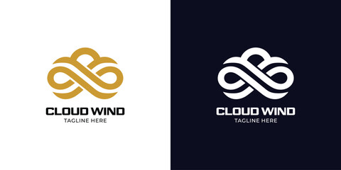 Cloud Wind Business Logo Simple Luxury