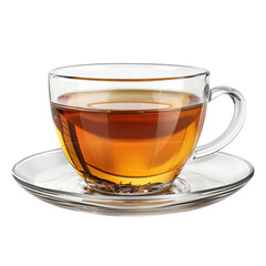 Glass cup of tea relaxation drink amber brew tea time clear glass herbal beverage hot drink black