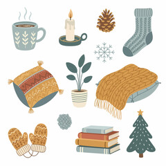 set of icons for christmas