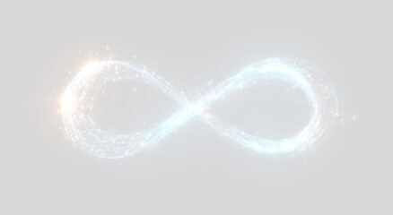 Cosmic infinite line glowing in abstract business vector background design.