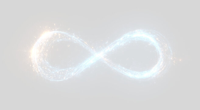 Cosmic infinite line glowing in abstract business vector background design.