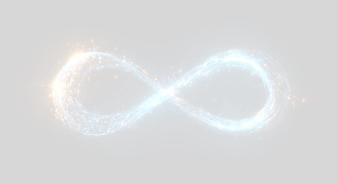 Cosmic infinite line glowing in abstract business vector background design.