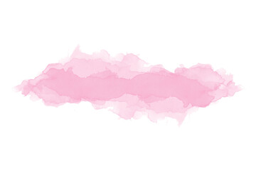 Abstract pink watercolor brush element design